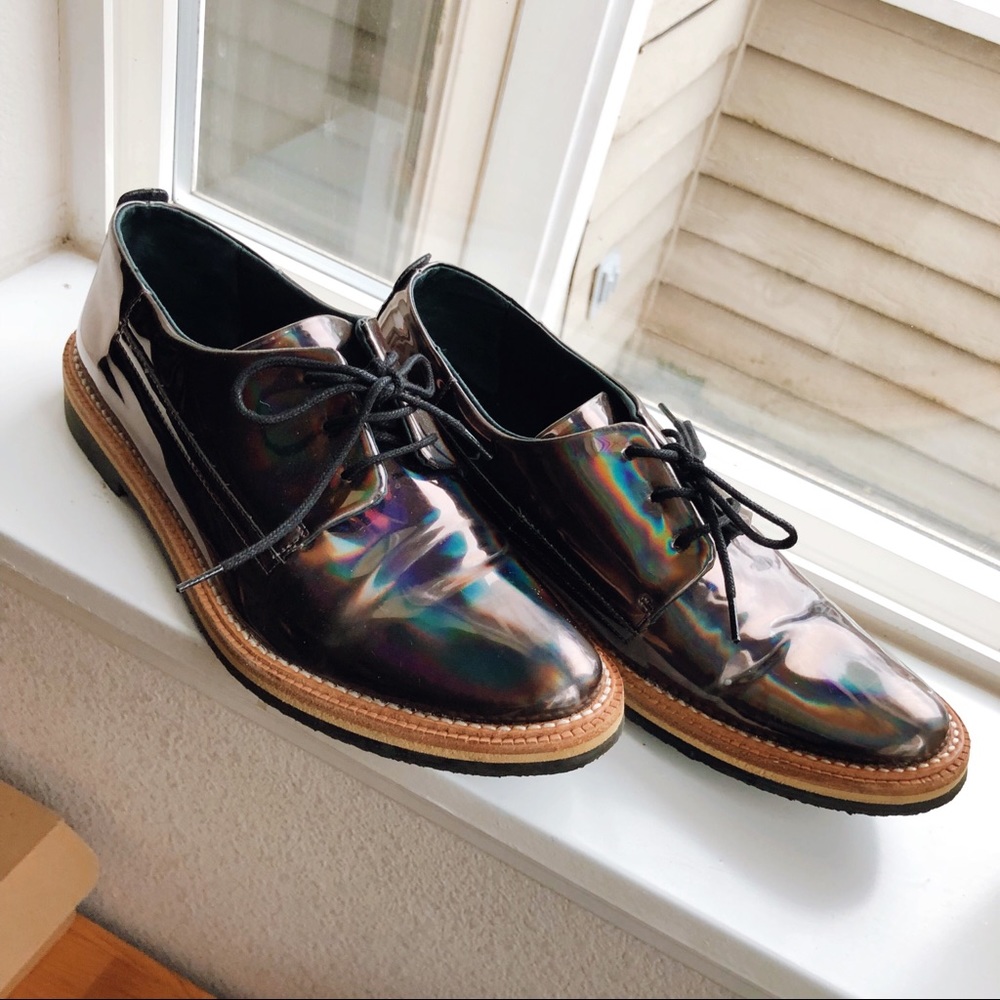 Miista “Allison” Oil Slick Oxfords